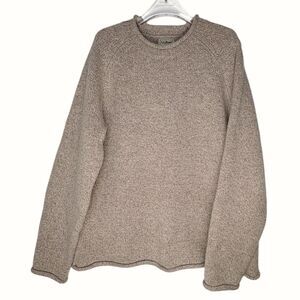 LL Bean Sweater Women's Roll Neck Size XL Lambswool Pullover Style #525890 VNTG